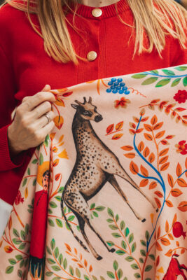 Pirosmani natural wool shawl